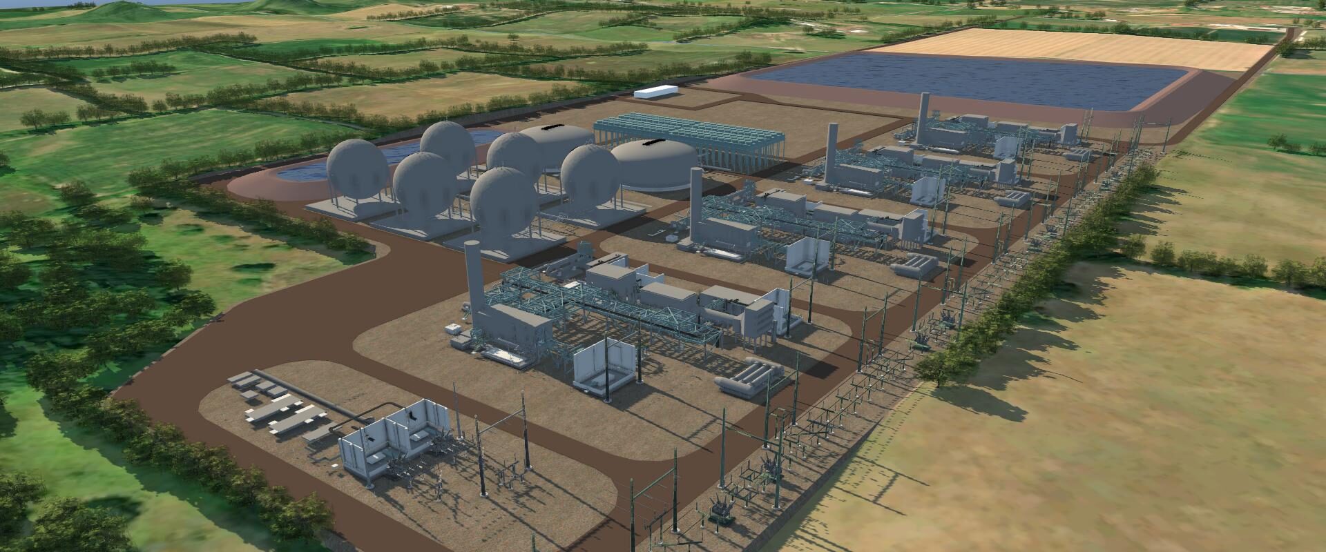 Rendering of the Quinte Energy Storage Centre